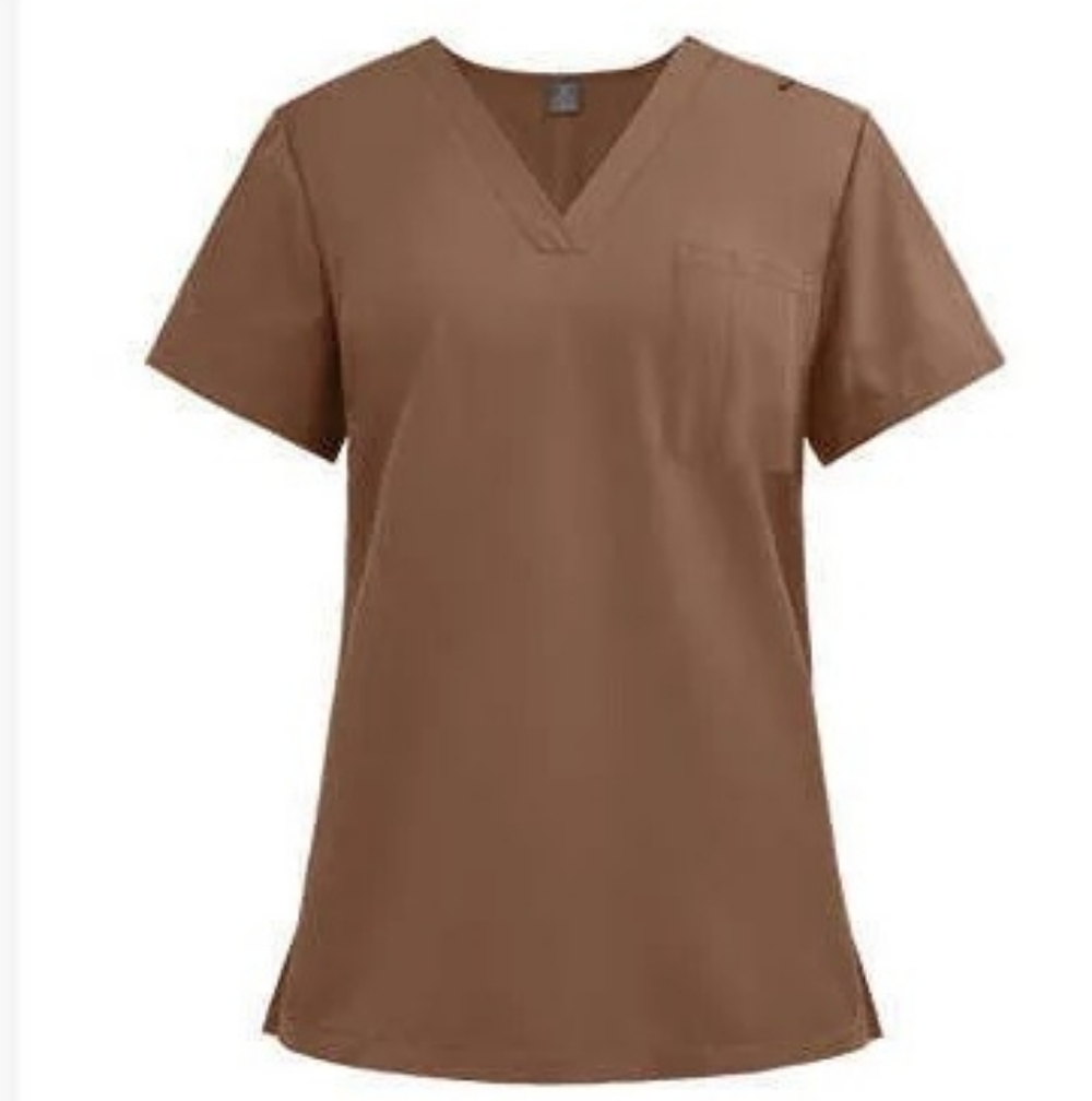 Brown Women's Scrub Top 0124